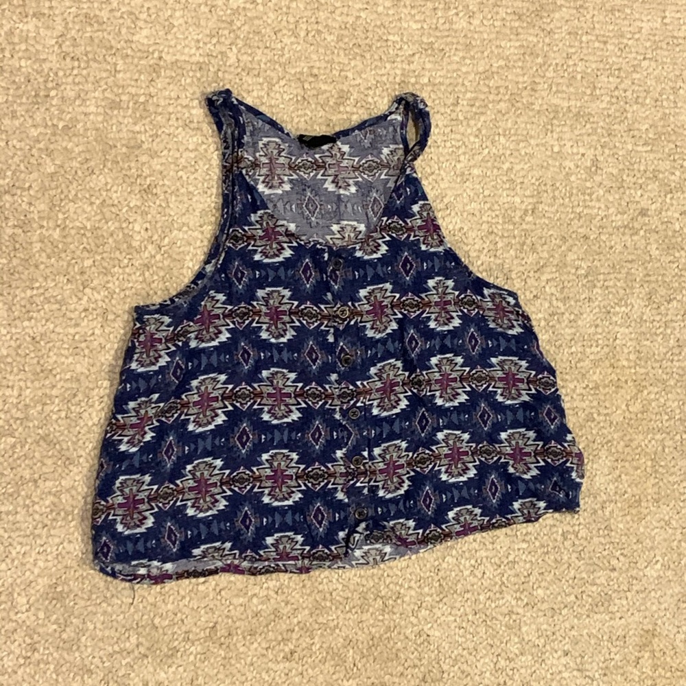 Forever 21 Tribal Crop Top